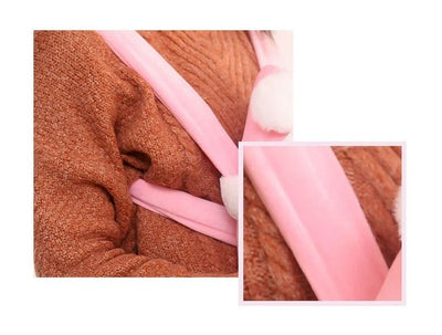 Hands-Free Travel Pet Carrier Bag Plush Breathable Sling For Small Dogs