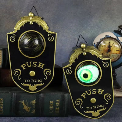 Animated Eyeball Doorbell With Spooky Sounds Halloween Decoration