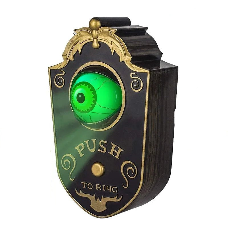 Animated Eyeball Doorbell With Spooky Sounds Halloween Decoration