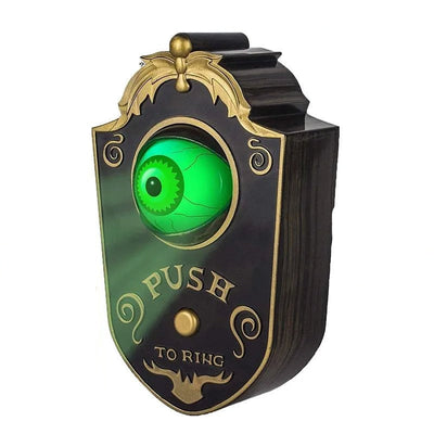 Animated Eyeball Doorbell With Spooky Sounds Halloween Decoration