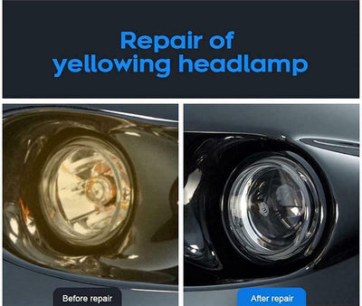 Headlight Polish Cleaner Restoration Kit With Repair Liquid Spray