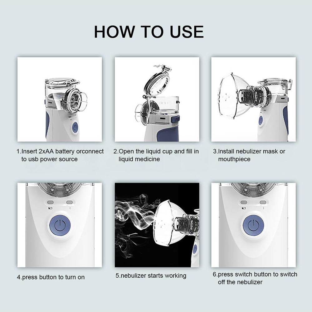 Portable Handheld Nebulizer For Asthma Relief And Lung Strengthening