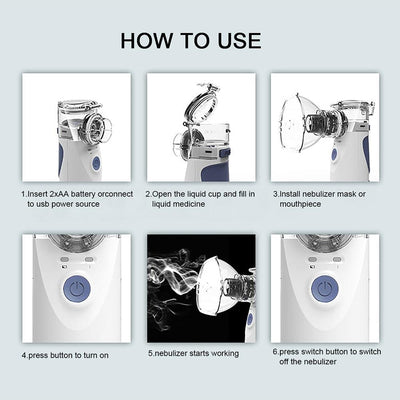 Portable Handheld Nebulizer For Asthma Relief And Lung Strengthening