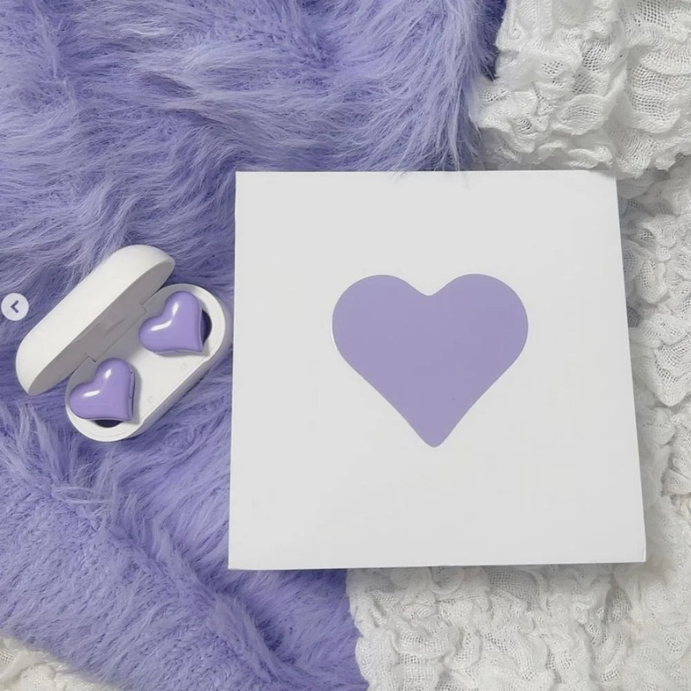 Heart Shaped Bluetooth Wireless Earbuds Noise Canceling In-Ear Headset