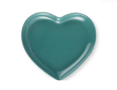 Heart Shaped Ceramic Plate Food Grade Tray For Desserts And Baking