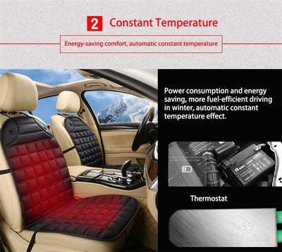Heated Car Seat Cushion Electric Warmer For Comfortable Driving