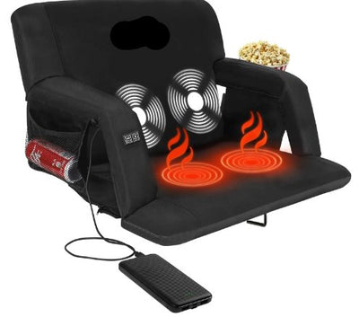 Heated Folding Bleacher Seat With Back Support For Stadiums