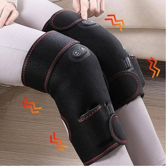 Heated Knee Wrap Massager With Infrared Therapy For Pain Relief