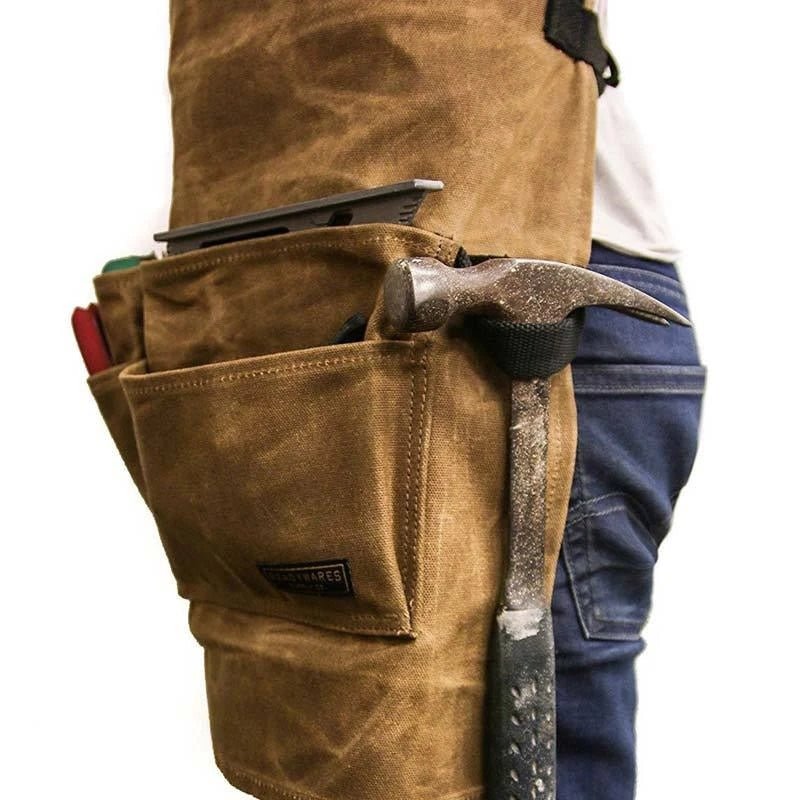 Heavy Duty Hardware Apron With Multi Pockets Waterproof Design