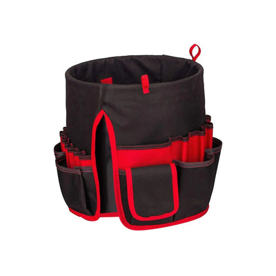 Heavy Duty Tool Organizer Bucket Attachment With Exterior Side Pockets