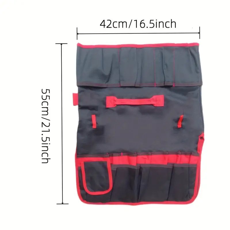Heavy Duty Tool Organizer Bucket Attachment With Exterior Side Pockets