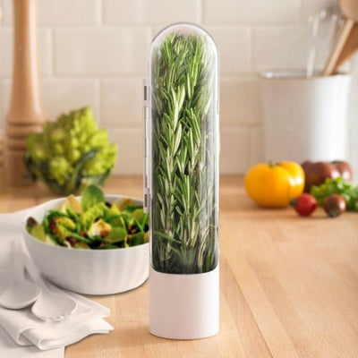Herb Keeper Pod Fresh Herb Storage Container For Longer Freshness