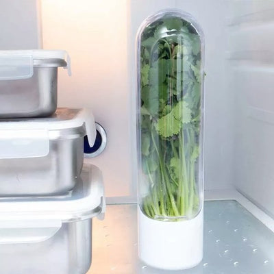 Herb Keeper Pod Fresh Herb Storage Container For Longer Freshness