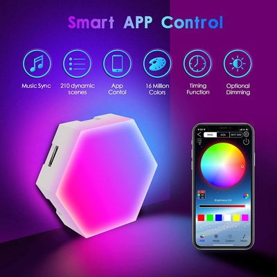 Hexagon Wall Lights Modern LED Geometric Lighting Fixtures