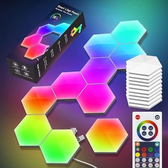 Hexagon Wall Lights Modern LED Geometric Lighting Fixtures