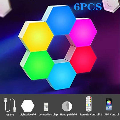 Hexagon Wall Lights Modern LED Geometric Lighting Fixtures