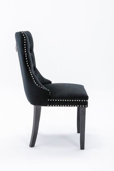 Velvet Dining Chair With Elegant Tufted Design For Dining Room
