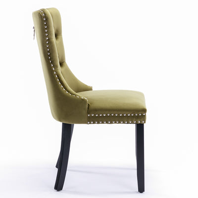 Velvet Dining Chair With Elegant Tufted Design For Dining Room