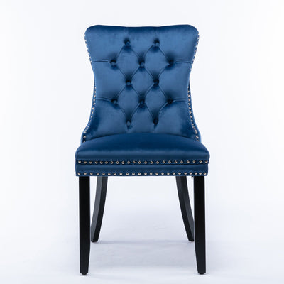 Velvet Dining Chair With Elegant Tufted Design For Dining Room