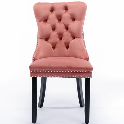 Velvet Dining Chair With Elegant Tufted Design For Dining Room
