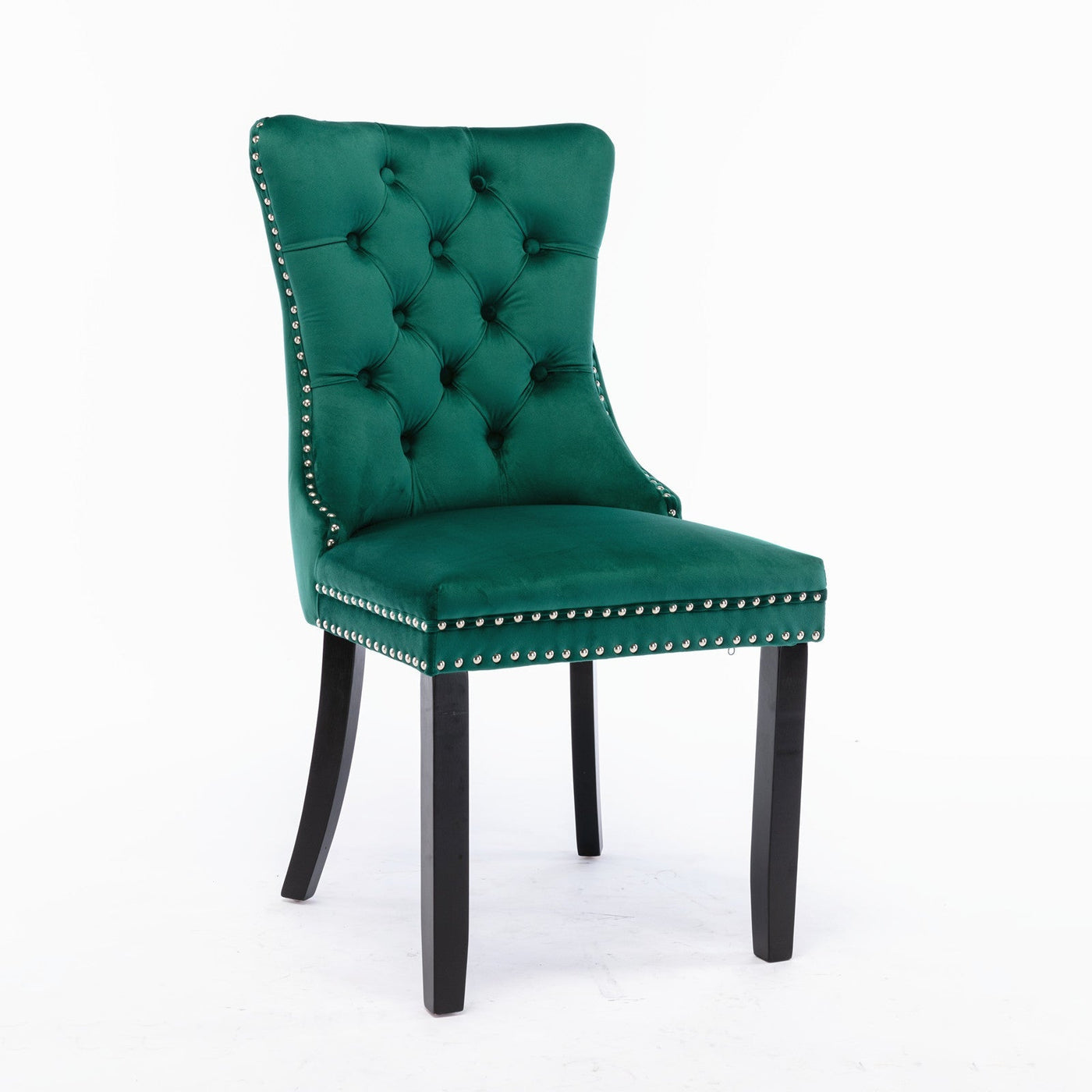 Velvet Dining Chair With Elegant Tufted Design For Dining Room