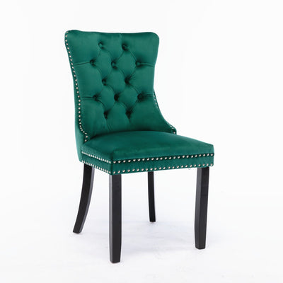Velvet Dining Chair With Elegant Tufted Design For Dining Room