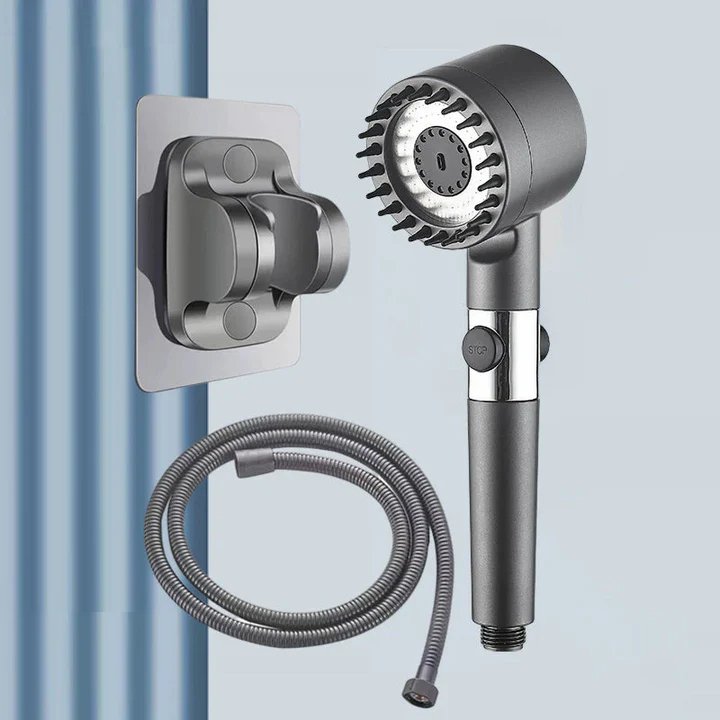 High Pressure Massage Shower Head Handheld Three Spray Mode With Filters