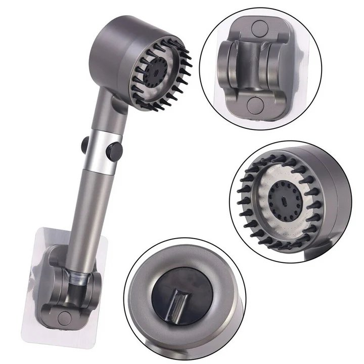 High Pressure Massage Shower Head Handheld Three Spray Mode With Filters