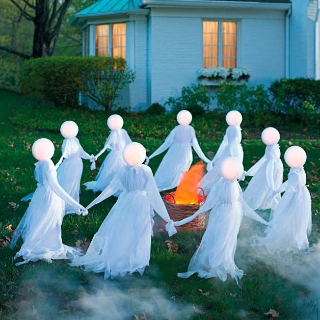 Holding Hands Halloween Ghost Decoration Garden Stakes Creepy Doll
