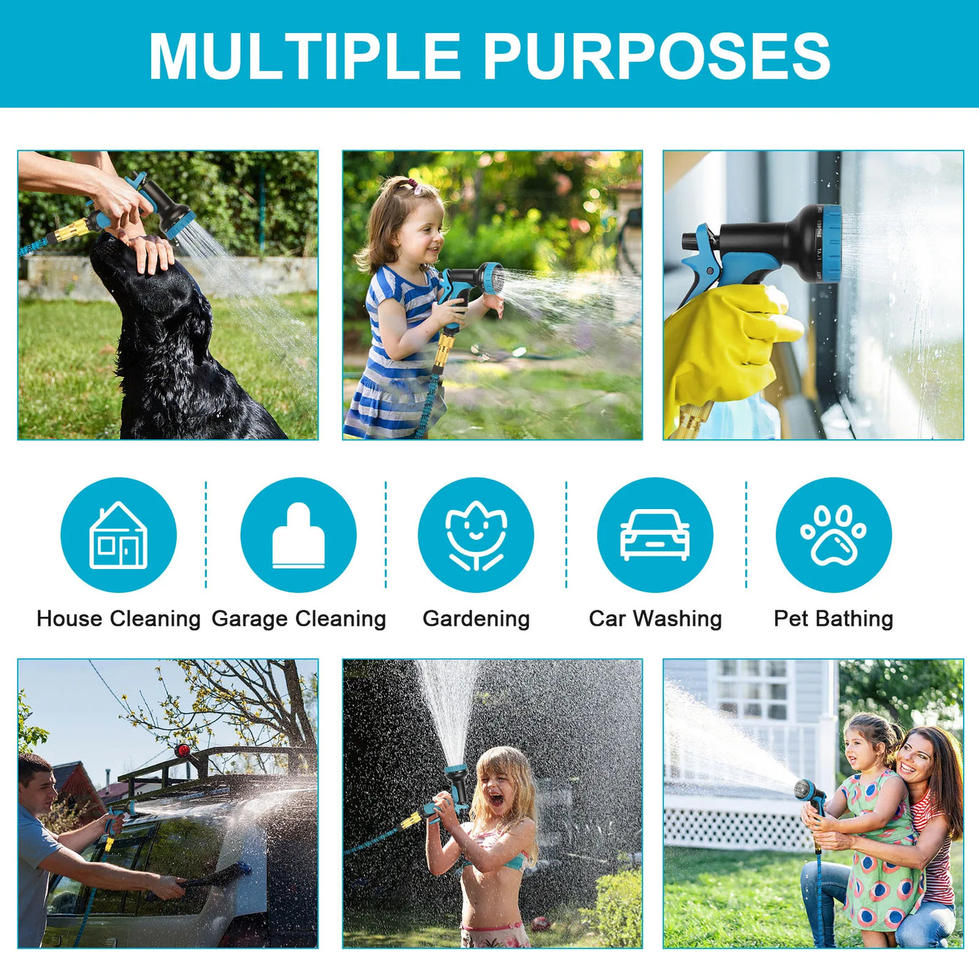 Expandable Garden Hose For Outdoor Watering And Gardening Tasks