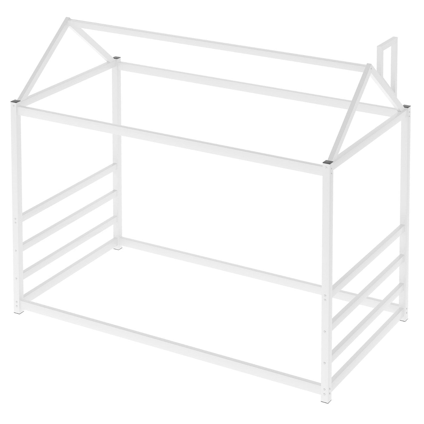 House Platform Bed With Roof And Chimney Kids Design
