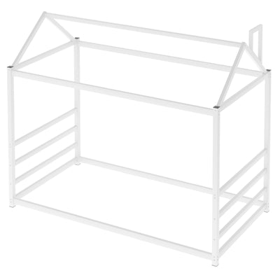 House Platform Bed With Roof And Chimney Kids Design