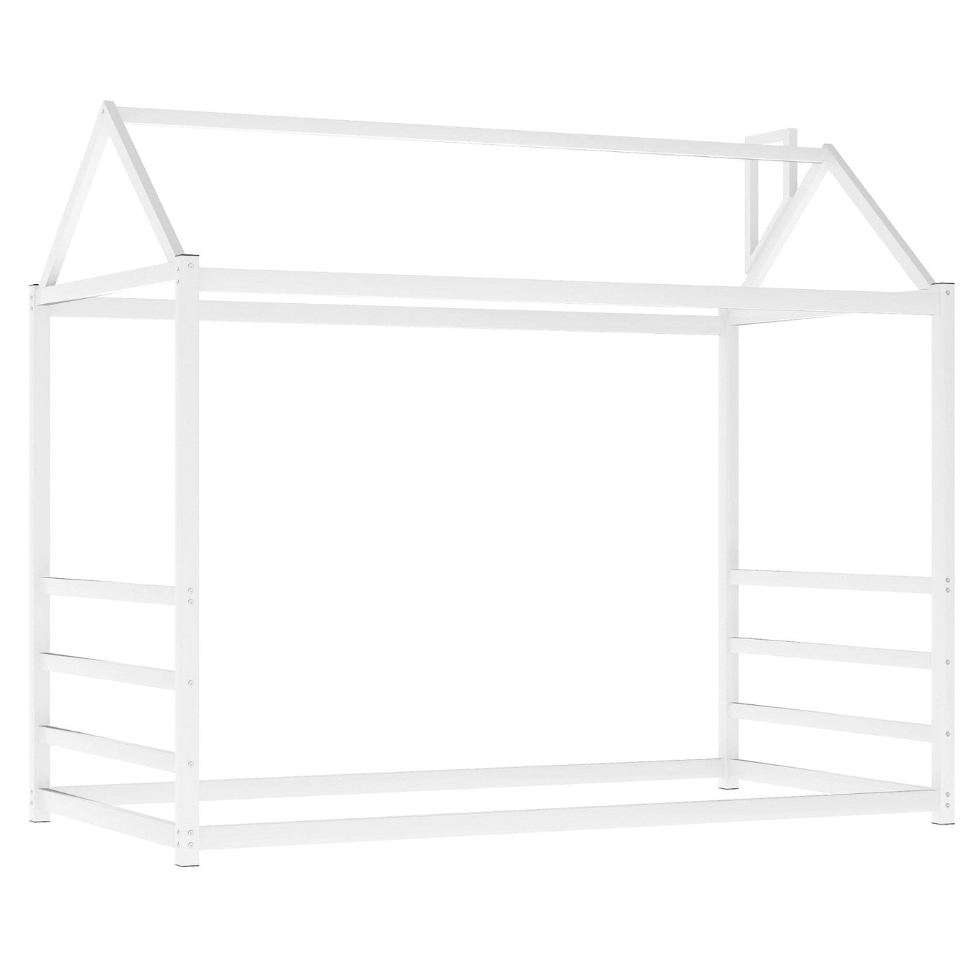 House Platform Bed With Roof And Chimney Kids Design