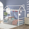 House Platform Bed With Roof And Chimney Kids Design