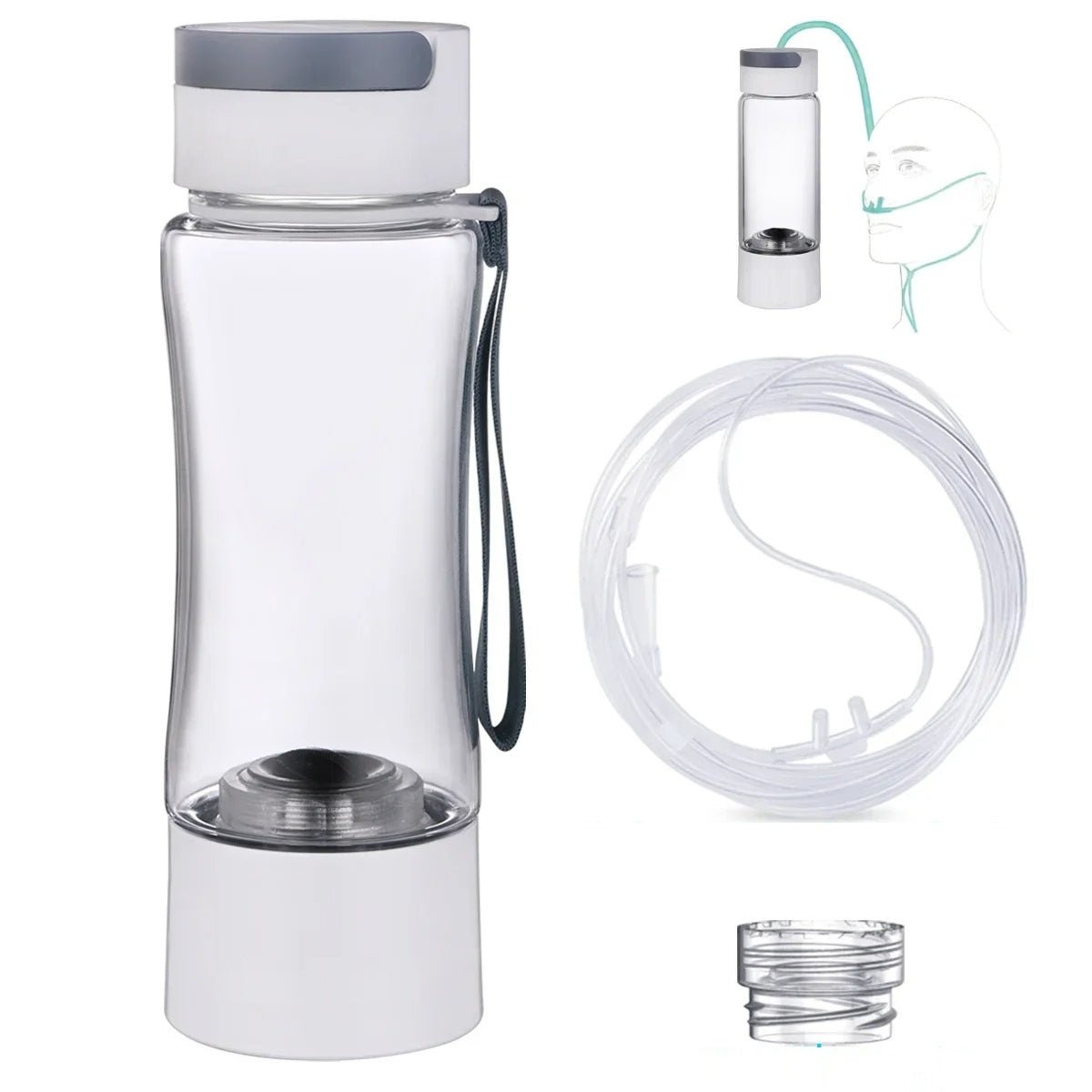 Hydrogen-rich Water Bottle With DuPont SPE PEM Dual Chamber Ionizer