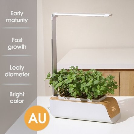 Hydroponic Flower Pot LED Indoor Plant Grow Container For Home Garden