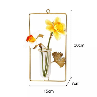 Hydroponic Wall Vase Plant Holder For Flower Arrangement Decor