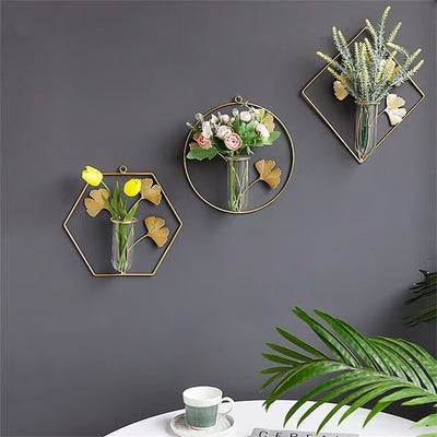 Hydroponic Wall Vase Plant Holder For Flower Arrangement Decor