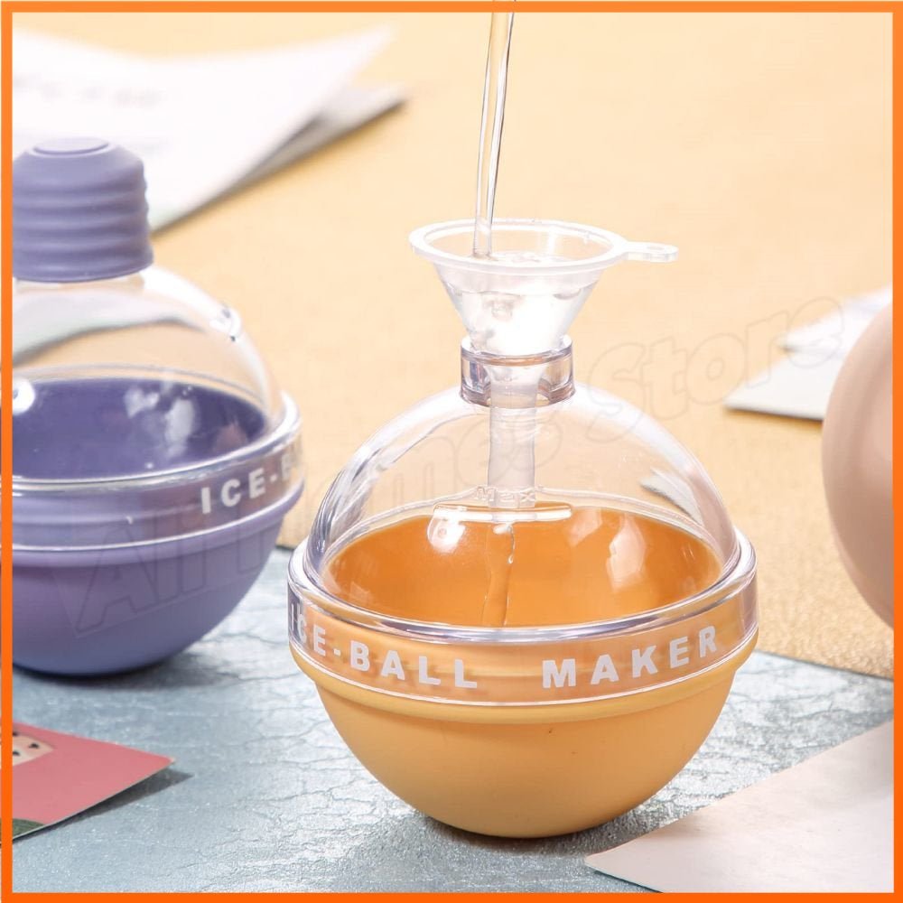 Ice Ball Maker Silicone Light Bulb Molds With Funnel 4PCS