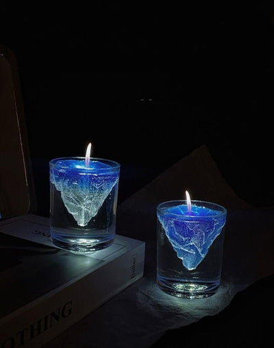 Floating Iceberg Candle Handmade Scented Jelly Wax Unique Design