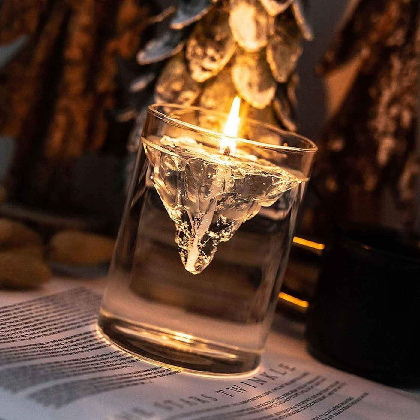 Floating Iceberg Candle Handmade Scented Jelly Wax Unique Design