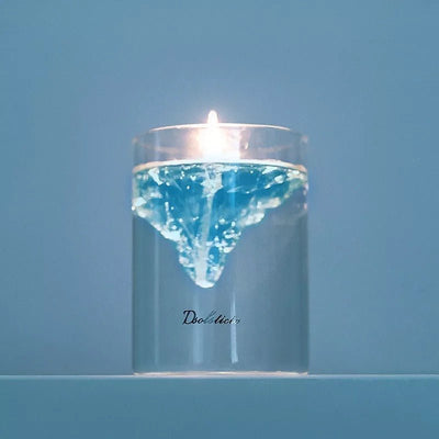 Floating Iceberg Candle Handmade Scented Jelly Wax Unique Design