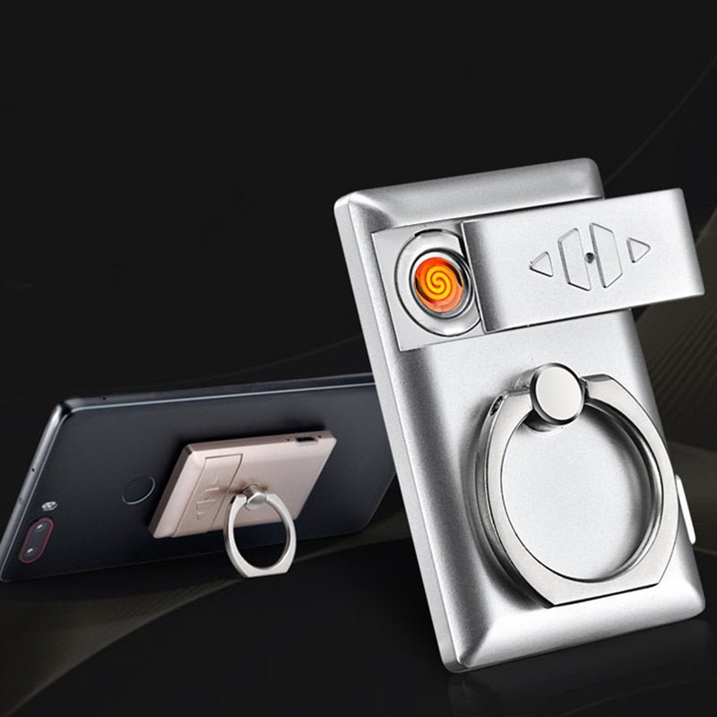 Multi-purpose Phone Bracket Ring Lighter For Mobile Devices