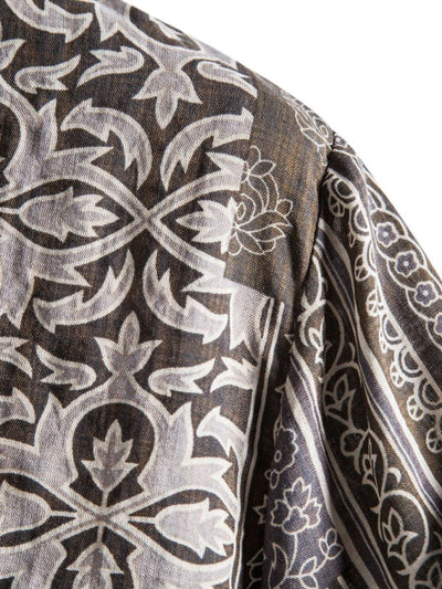 Men's Casual Floral Shirt Short Sleeve Summer Vacation Style