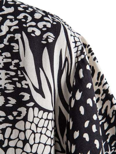 Men's Casual Floral Shirt Short Sleeve Summer Vacation Style