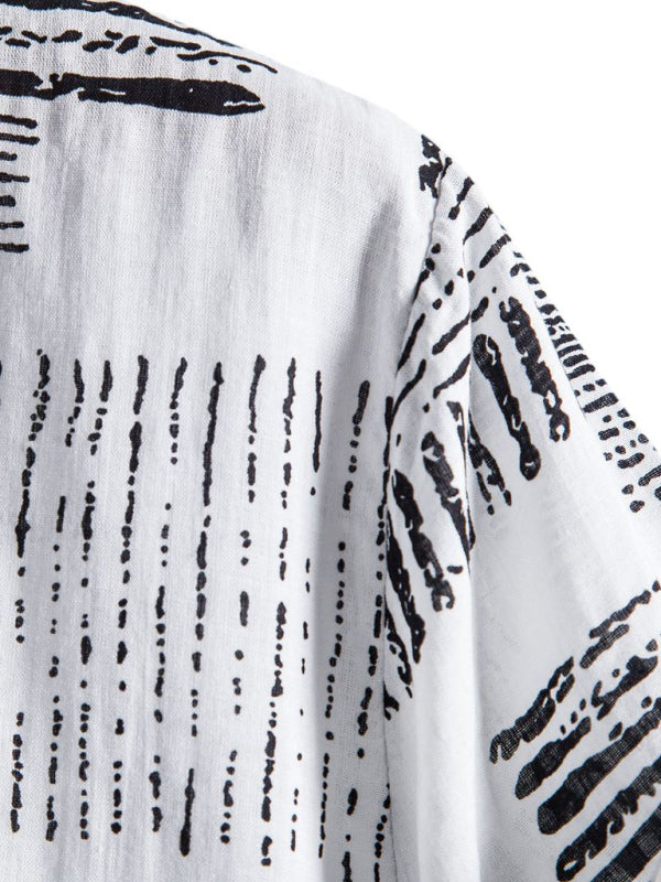 Men's Casual Floral Shirt Short Sleeve Summer Vacation Style