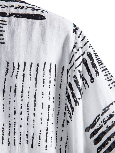 Men's Casual Floral Shirt Short Sleeve Summer Vacation Style