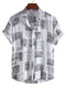 Men's Casual Floral Shirt Short Sleeve Summer Vacation Style