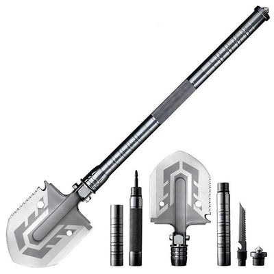 Survival Shovel Set With Durable High Carbon Steel Camping Tool