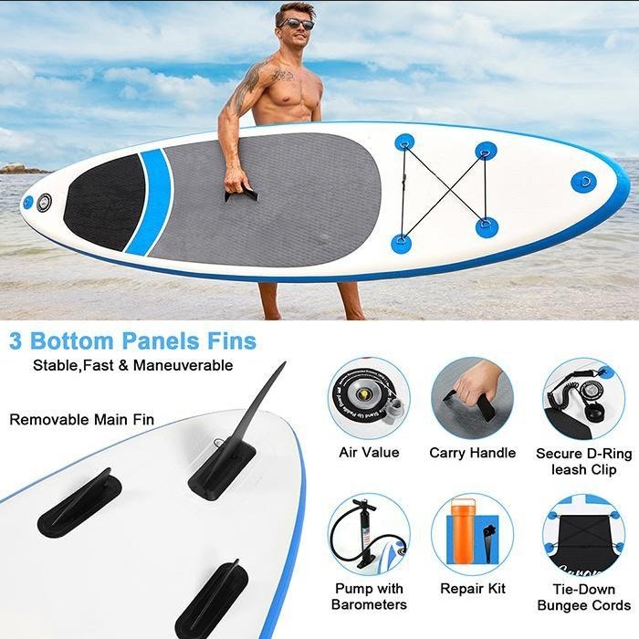 Inflatable Kayak Surfing Board With Adjustable Camera Mount